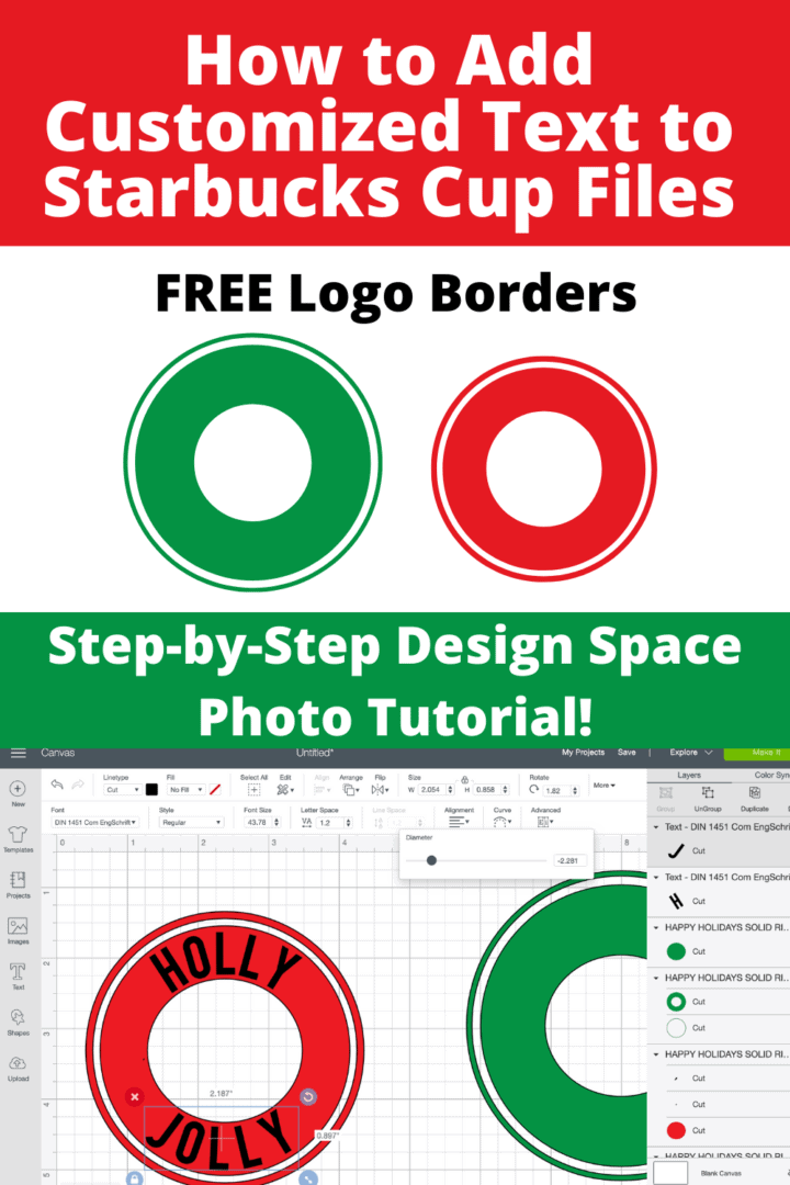 Starbucks Cup Logo Editable Tutorial | Sweet Red Poppy