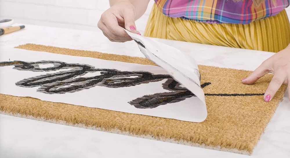 How to Make a Doormat with Cricut (Easiest Method)