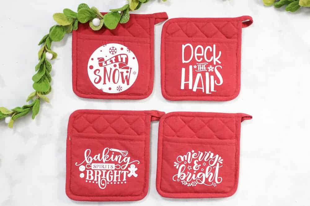 Customized Pot Holders with Your Cricut - Hey, Let's Make Stuff