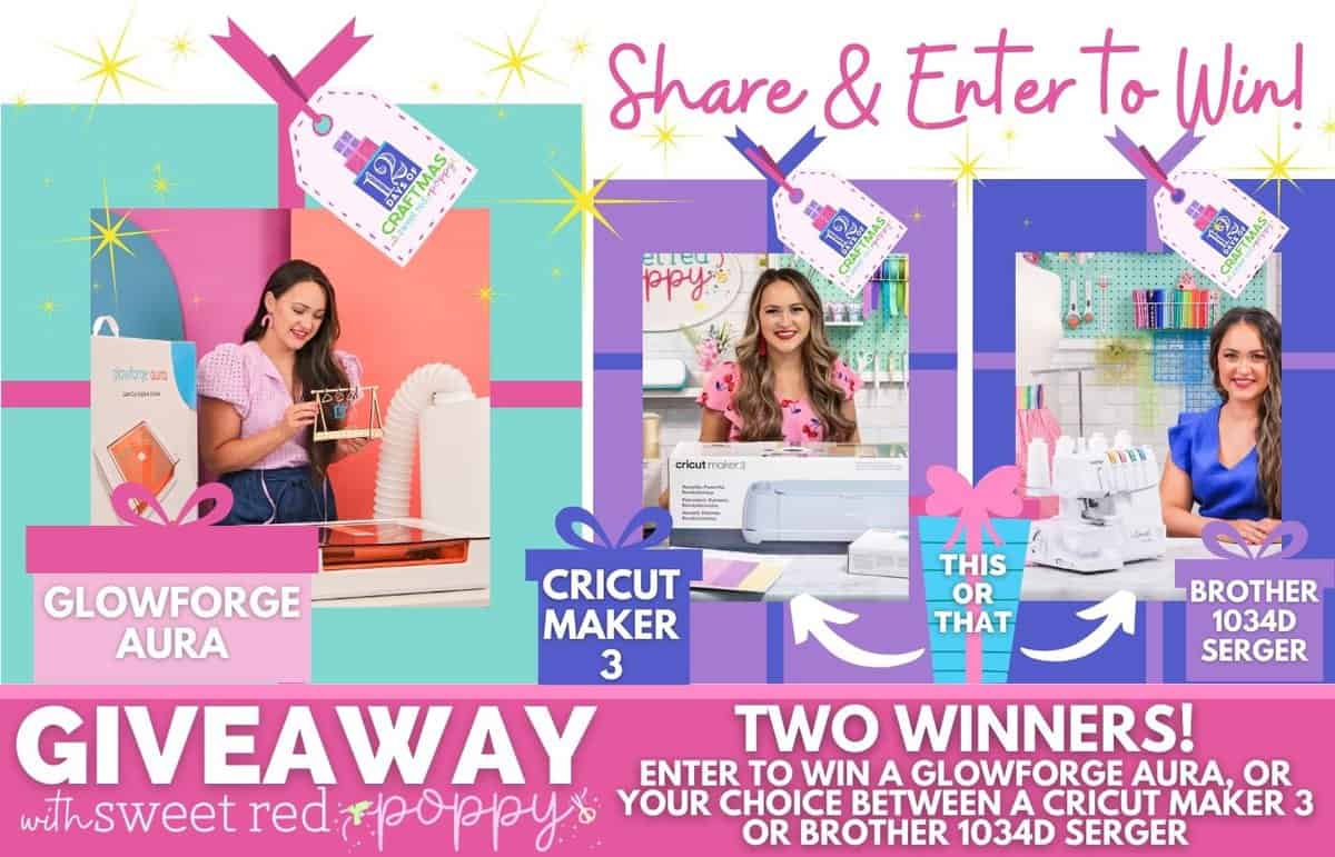 Giveaway: Win a Sewing or Cutting Machine! - Sweet Red Poppy