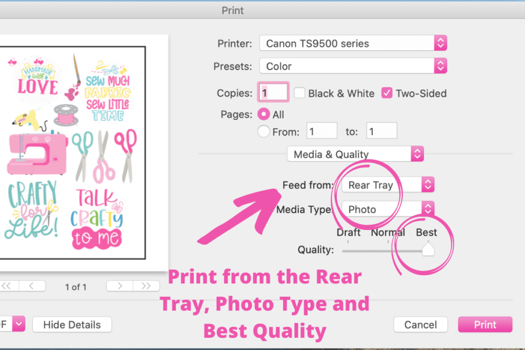 How to Print then Cut Stickers on Cricut * Moms and Crafters