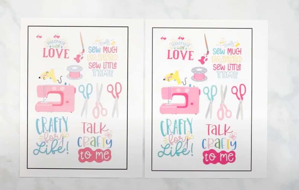 cricut print then cut stickers tutorial sweet red poppy