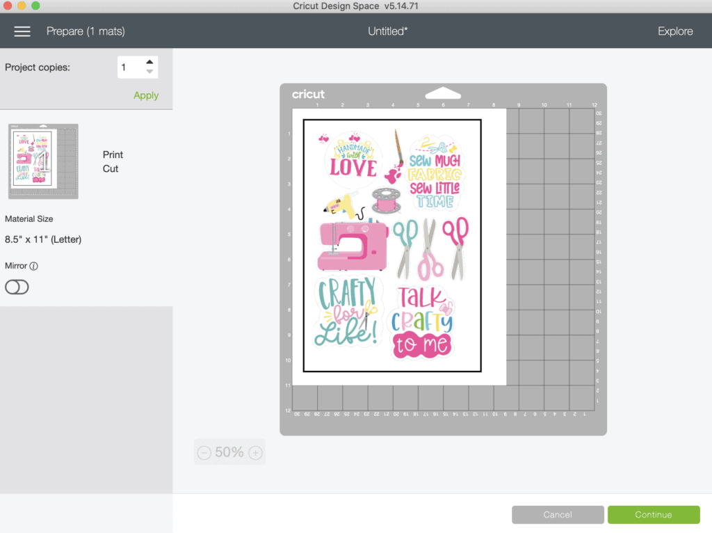 Cricut Print Then Cut Stickers Tutorial