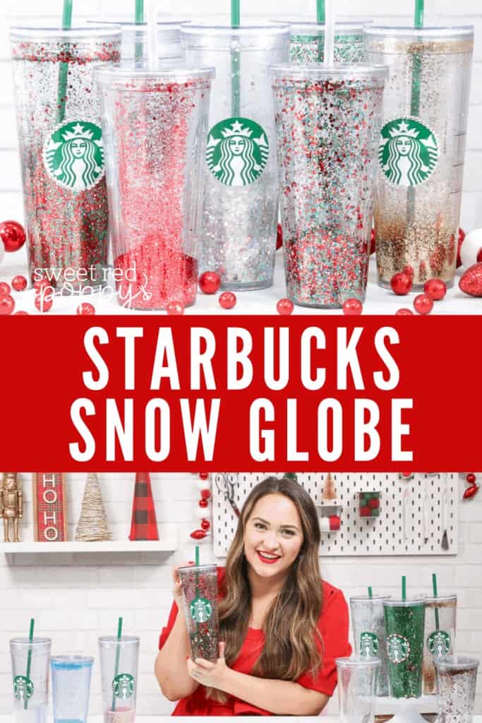 Starbucks Red Glitter Snow Globe Tumbler - Whimsikettle