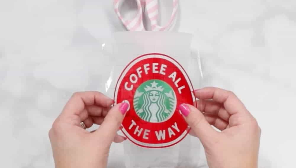 DIY Personalized Starbucks Cups Free SVG Template featured by top US craft blogger, Sweet Red Poppy. 