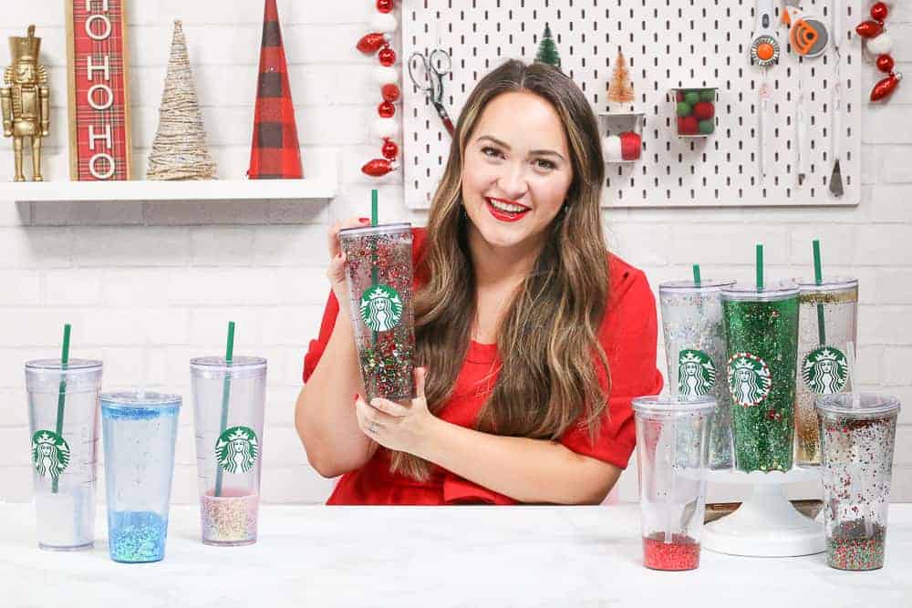 Light Pink Snow Globe Tumbler Little Lattes