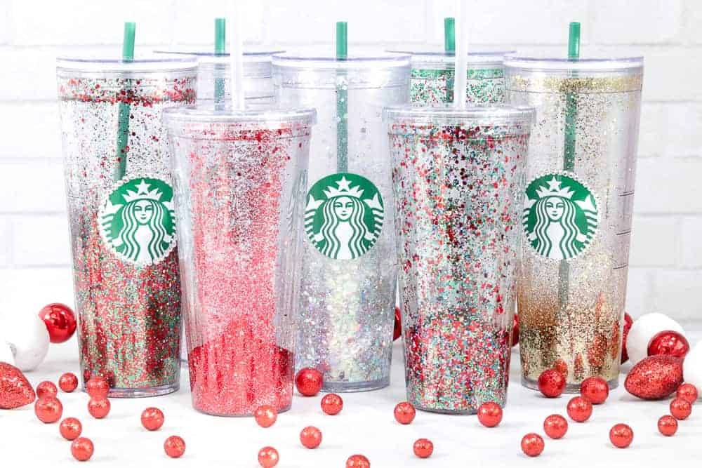 DIY Starbucks Snow Globe Tumbler - Sweet Red Poppy