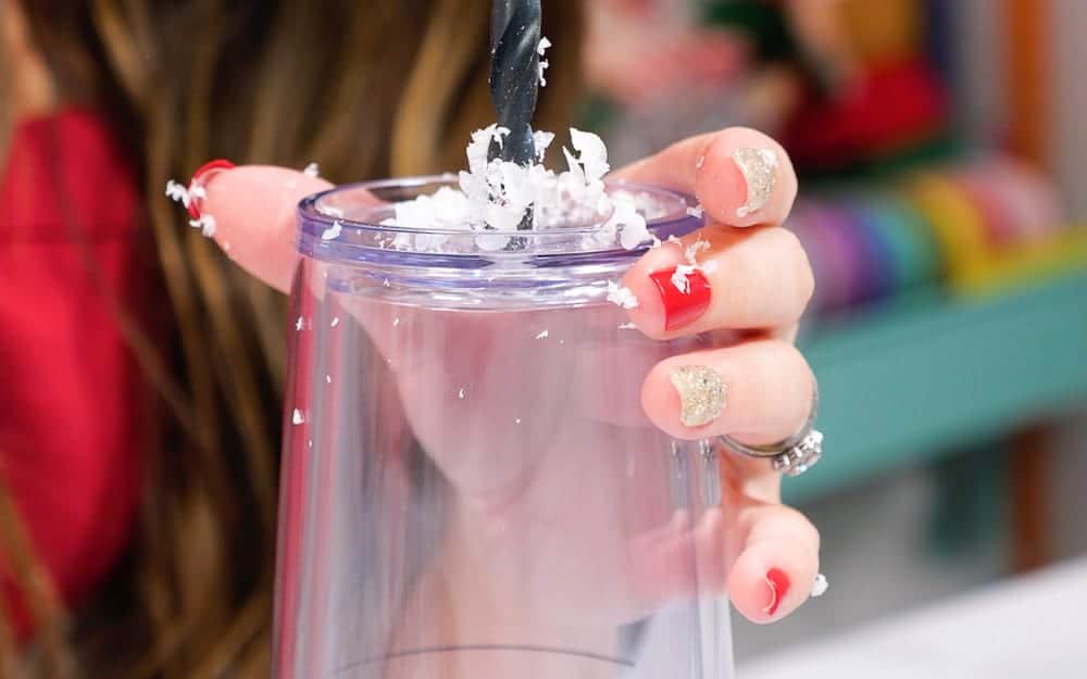 Snow globe tumbler cup DIY / New way to seal cups / Starbucks