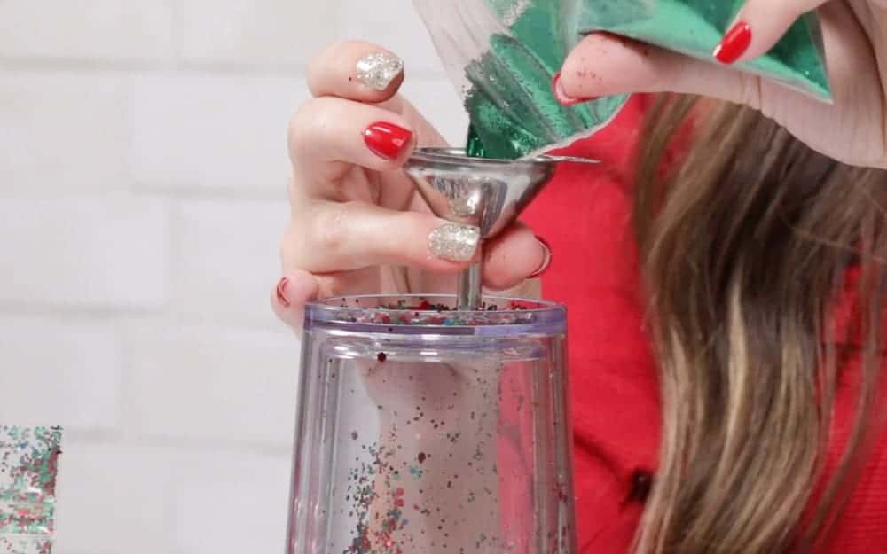 This TikToker Fills Starbucks Tumblers With Fall-Themed Glitter