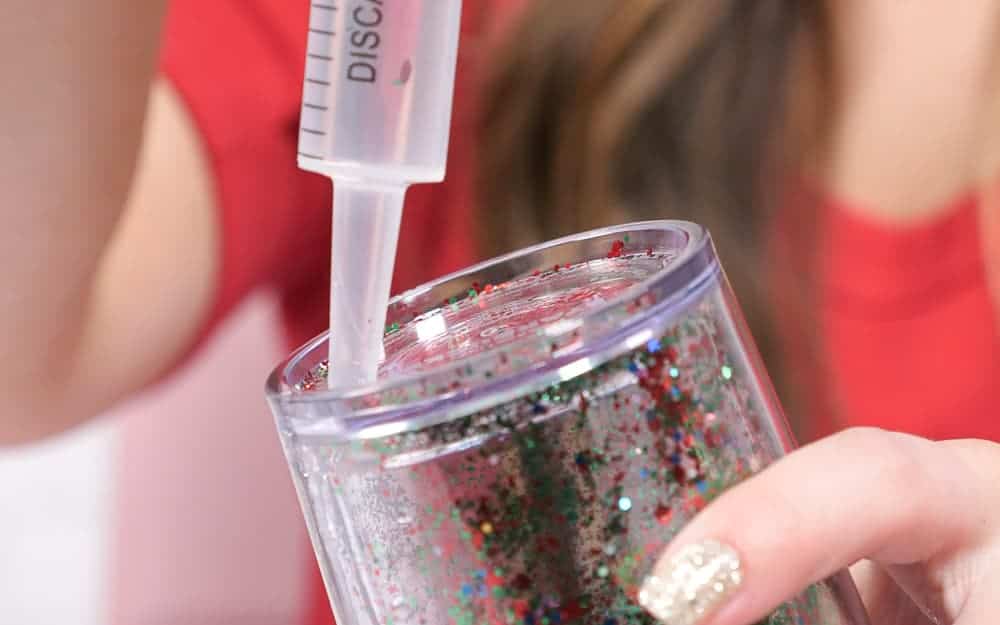 How to Make DIY Dollar Tree Snow Globe Tumblers - Sweet Red Poppy