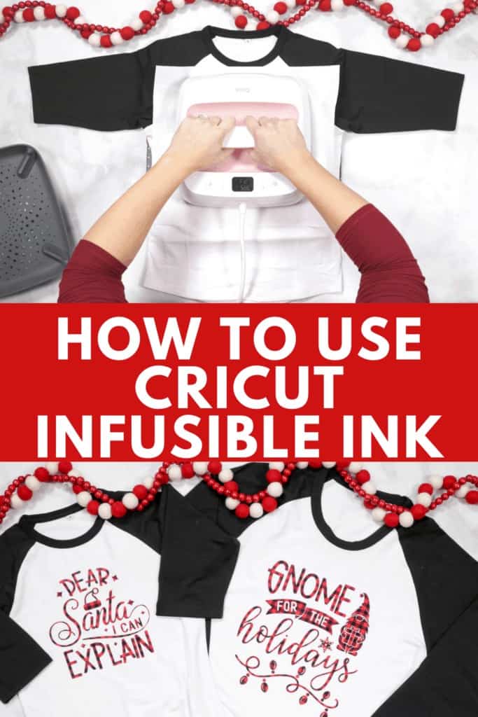 Cricut Infusible Ink Christmas Raglan T-Shirts - Sweet Red Poppy