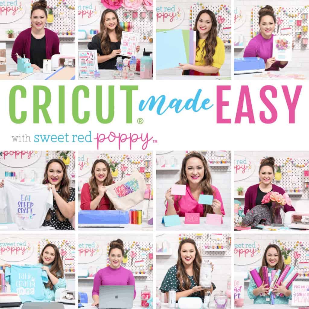 Online Cricut Classes for Beginners, a course by top US craft blogger, Sweet Red Poppy