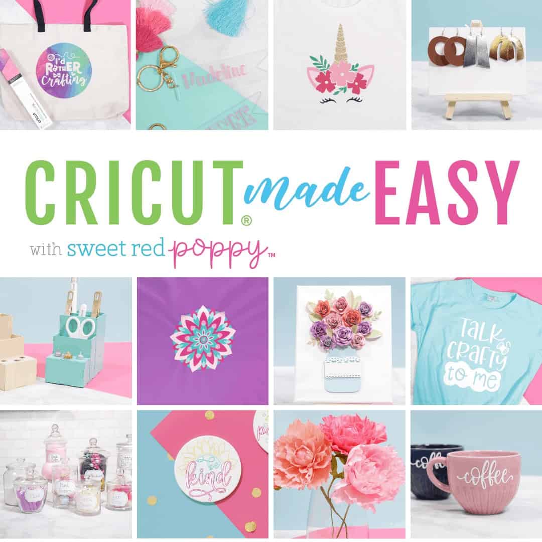 Online Cricut Classes: Cricut Made Easy | Sweet Red Poppy