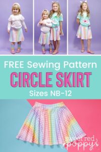 Circle Skirt Tutorial | US sewing | Sweet Red Poppy