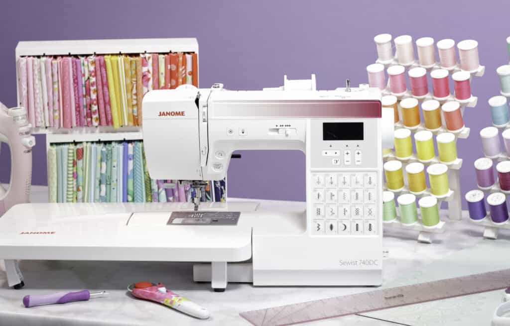 Janome Sewist by popular US sewing blog, Sweet Red Poppy: image of a Janome Sewist 740 DC.