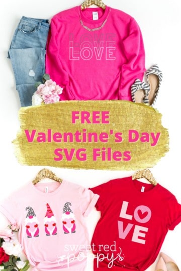 FREE Valentine's Day SVG Files - Sweet Red Poppy