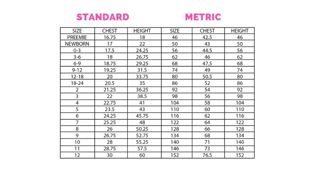 Little Girl Dress Patterns Free Measurement Chart | Circle Skirt Dress Pattern by popular Utah sewing blog, Sweet Red Poppy: image of a children's measurement chart. 