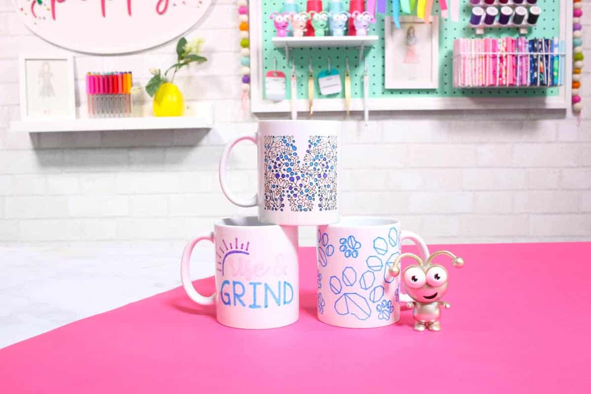 How to Make Coloring Page Mugs with Cricut Infusible Ink Pens