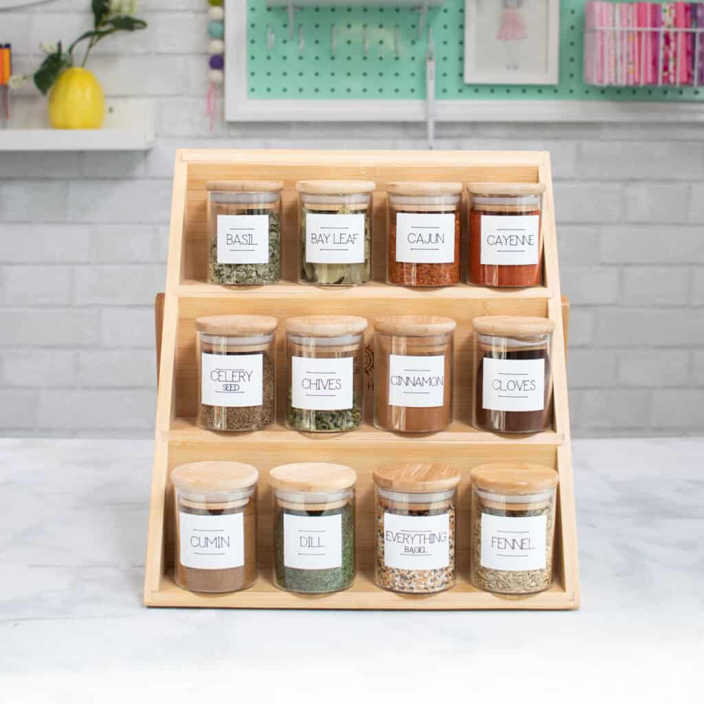 PANTRY ORGANIZATION  DIY Spice Jar Labels at Home 