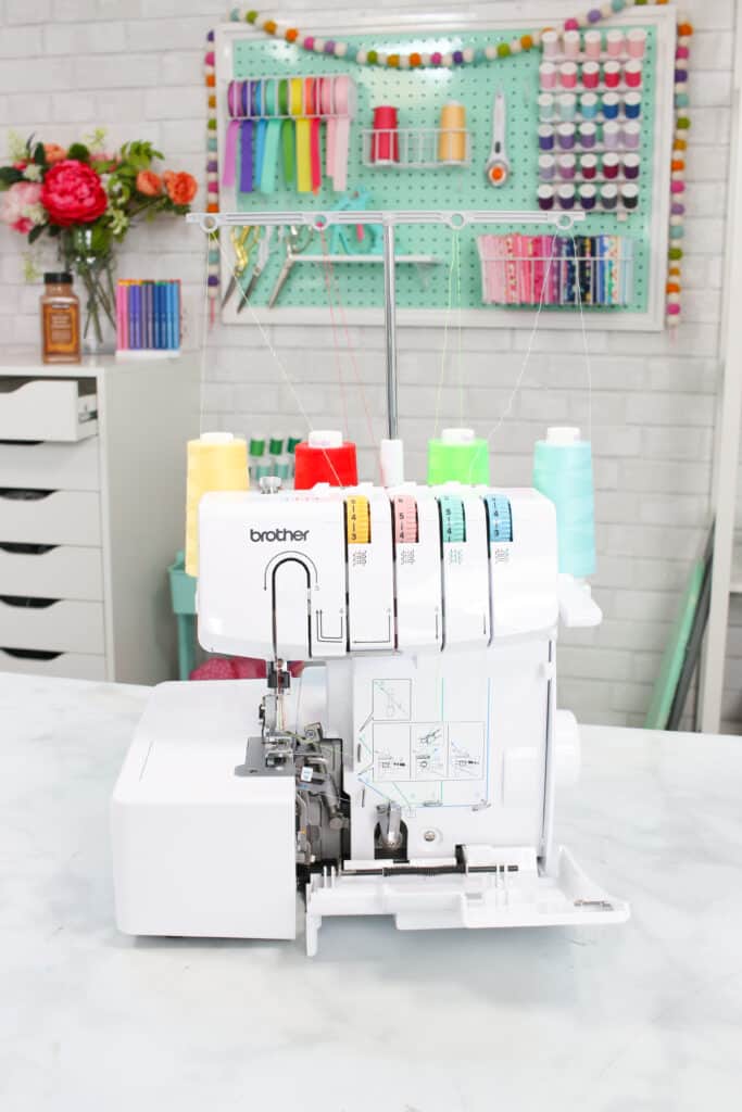 Which Serger Should I Get? | Brother 1034D Serger by popular US sewing blog, Sweet Red Poppy: image of the Brother 1034D serger.