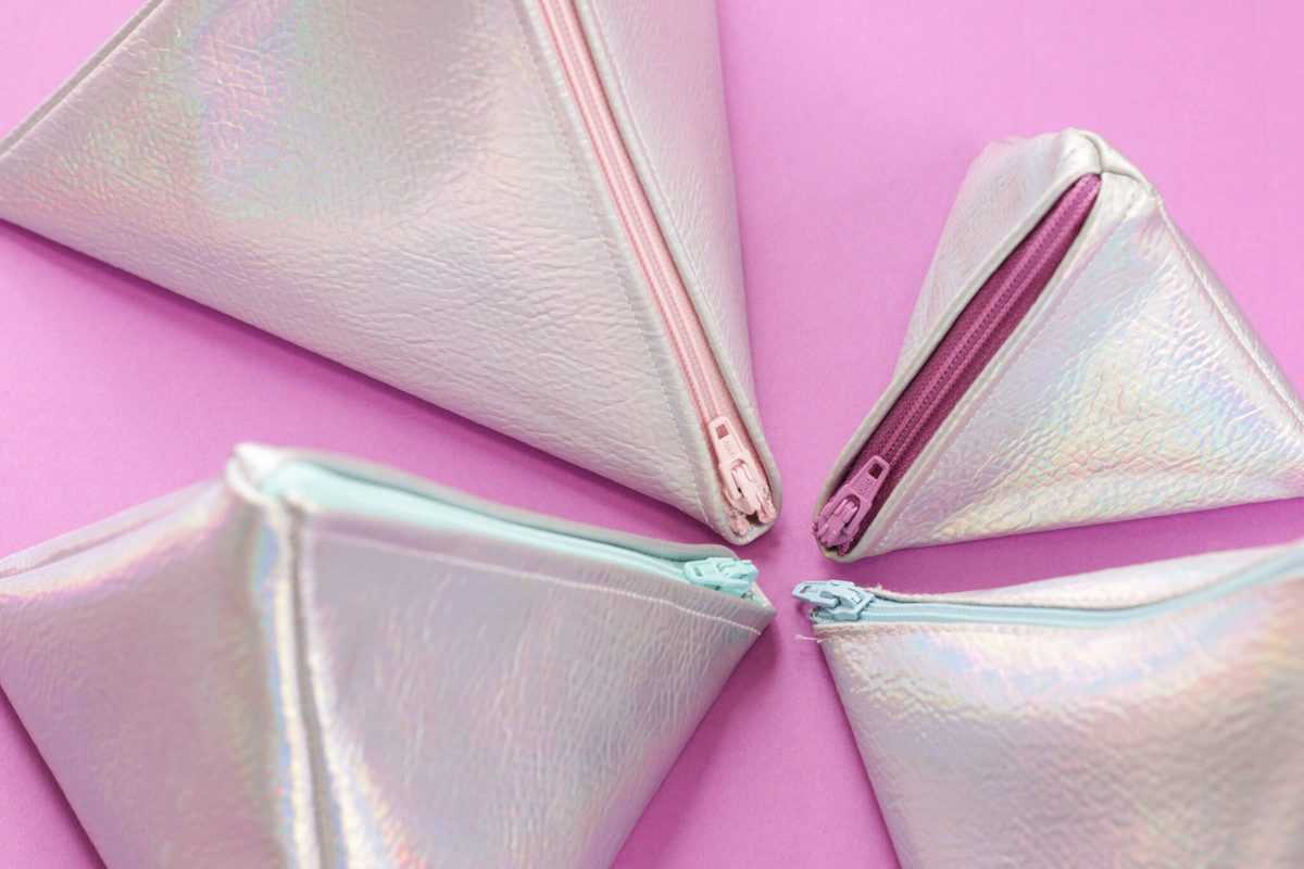 Zipper Triangle Pouch Sewing Tutorial Sweet Red Poppy