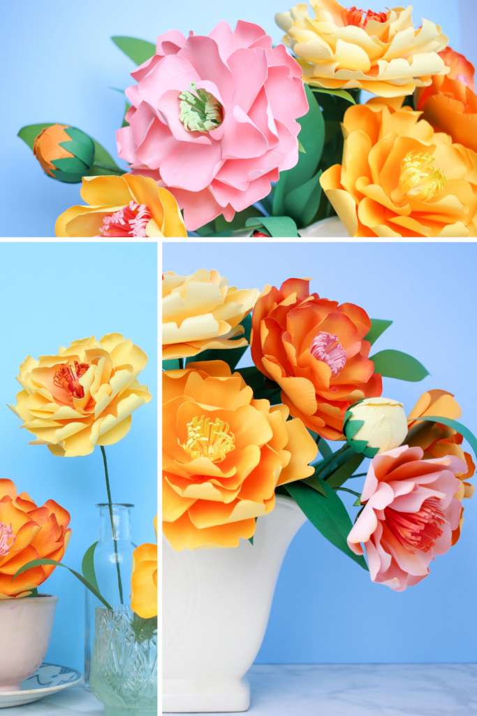 Peony Paper Flower · Creative Fabrica