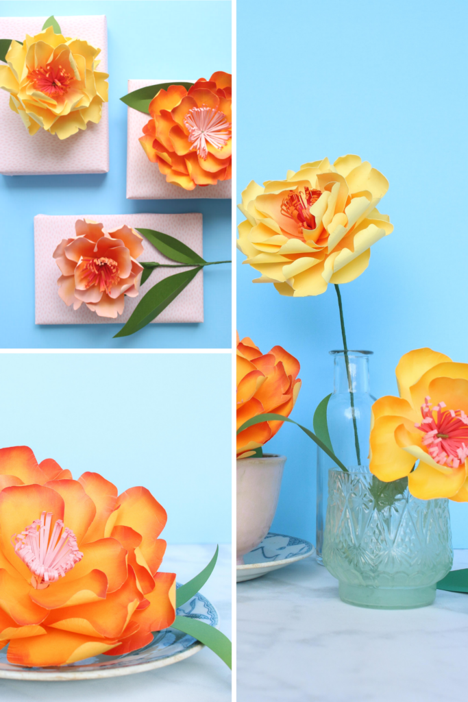 Peony Paper Flower · Creative Fabrica