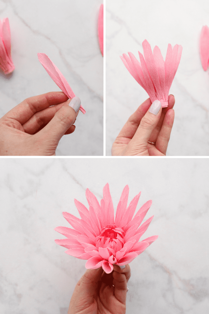 Paper Dahlia - Simple DIY Gift Topper - Polished Habitat