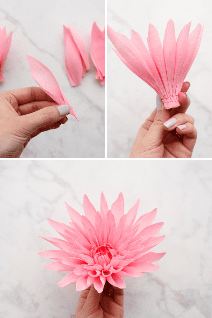 Paper Dahlia - Simple DIY Gift Topper - Polished Habitat