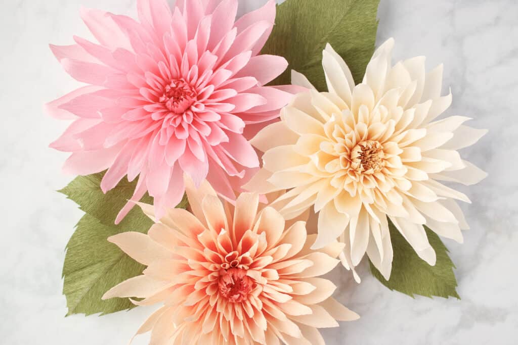 Paper Dahlia - Simple DIY Gift Topper - Polished Habitat