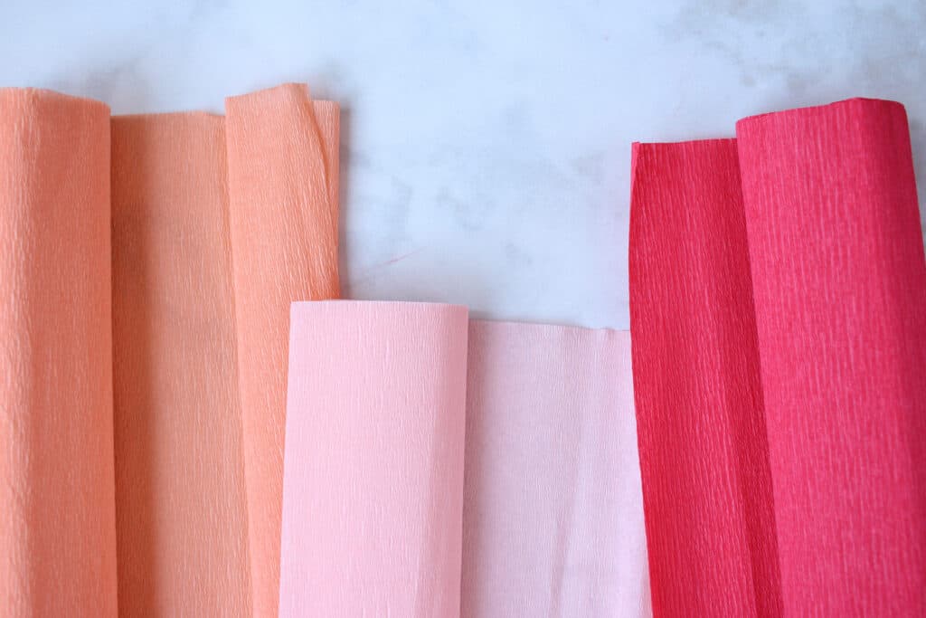  Crepe Paper Folds Crepe Paper Roll Pink Italian Crepe