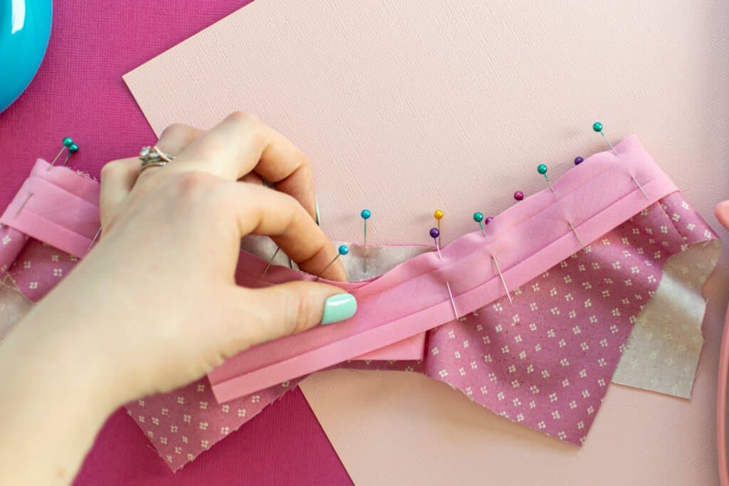 How to Join Bias Tape with a Diagonal Seam - Sweet Red Poppy