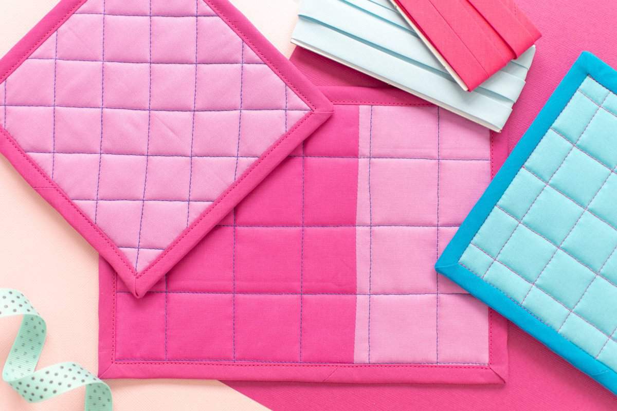 How to Sew a Mitered Corner with Bias Tape Sweet Red Poppy