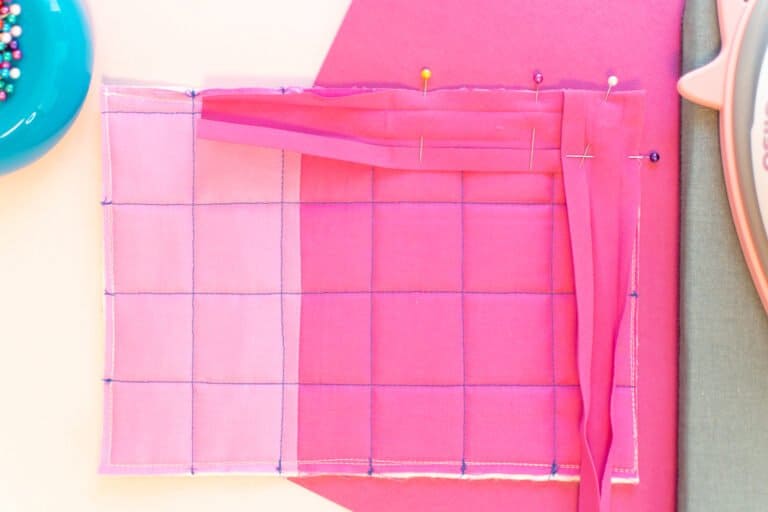 How to Sew a Mitered Corner with Bias Tape Sweet Red Poppy