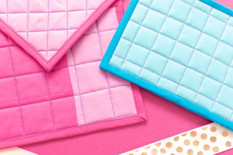 How to Sew a Mitered Corner with Bias Tape Sweet Red Poppy