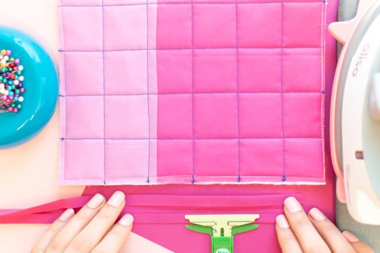 How to Sew a Mitered Corner with Bias Tape Sweet Red Poppy