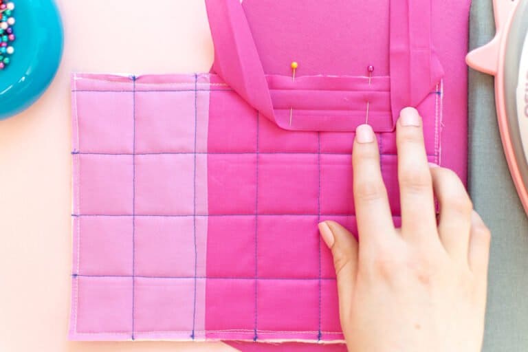 How to Sew a Mitered Corner with Bias Tape Sweet Red Poppy