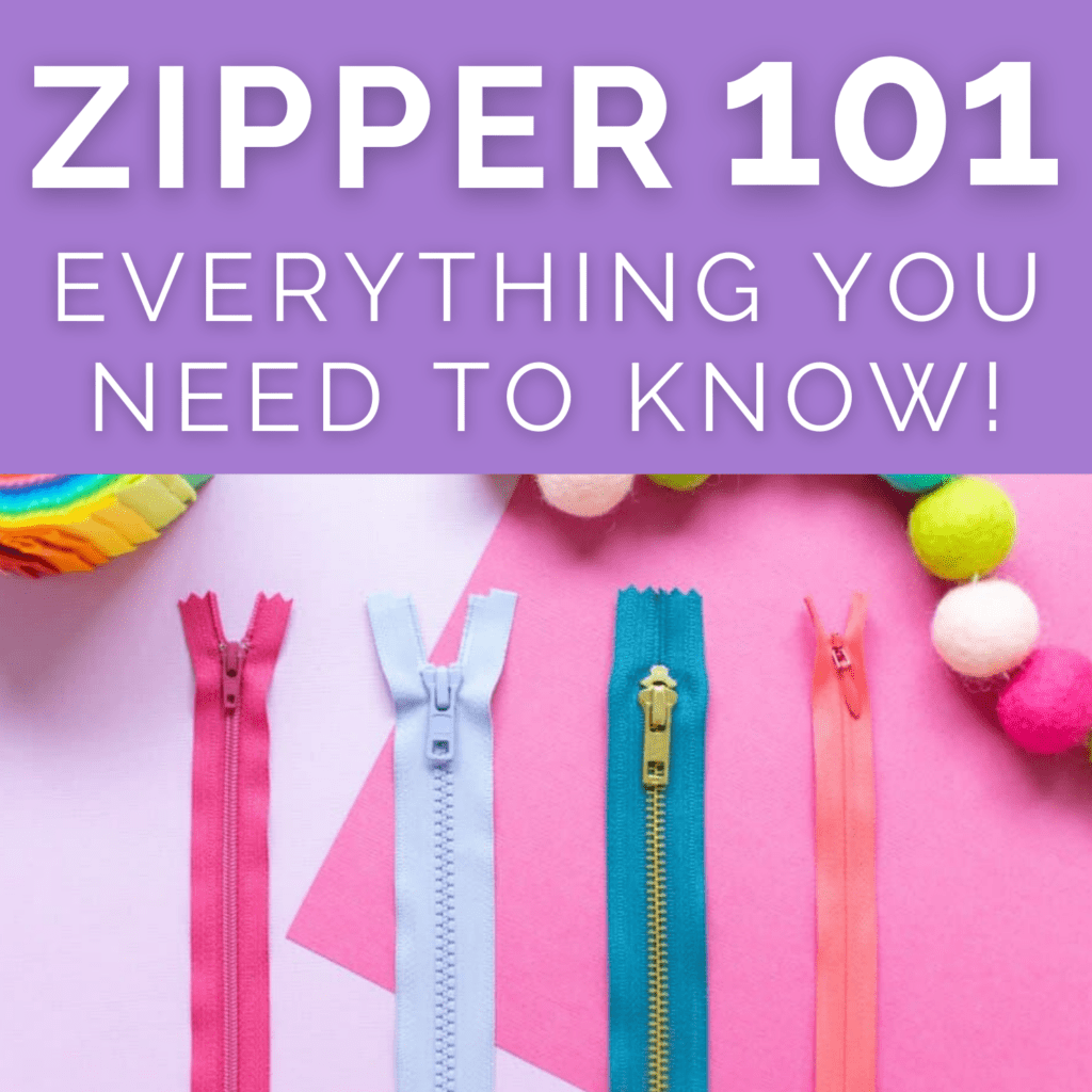 Types of Zipper - Type, Sizes, Parts & Measuring Zippers