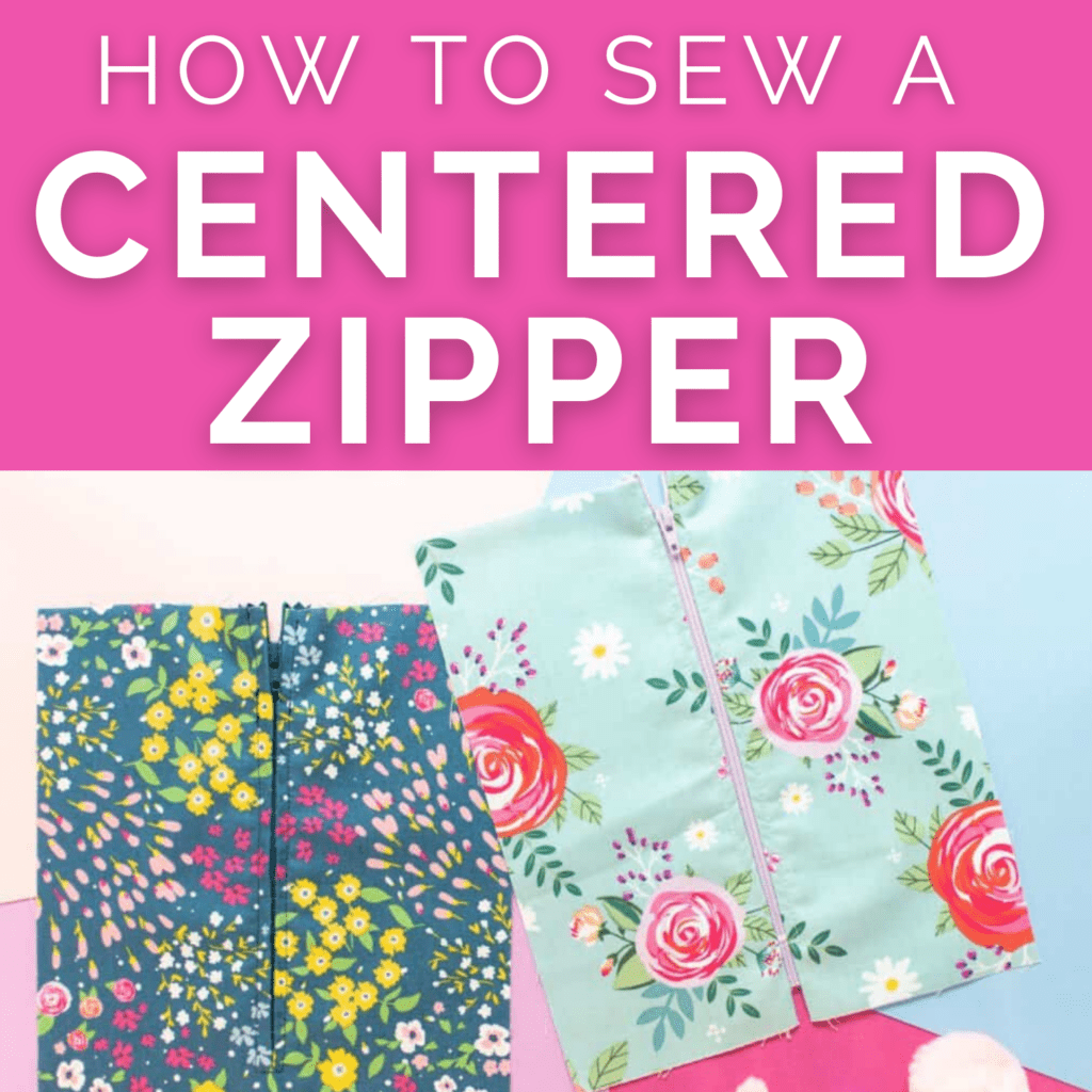 How to Sew a Centered Zipper (2 Ways) - Sweet Red Poppy