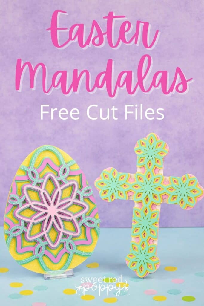 Easter Cross Layered Mandala SVG Cut File