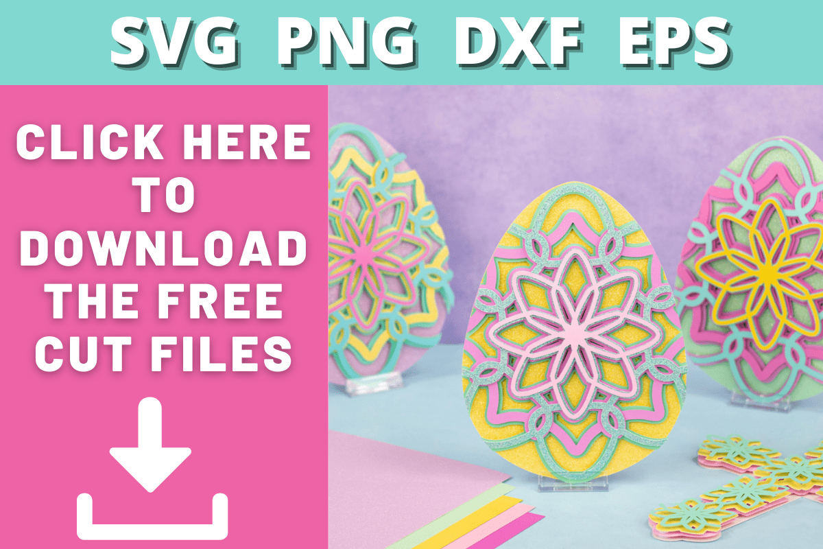 3D Layered Easter Egg Mandala Tutorial - Sweet Red Poppy