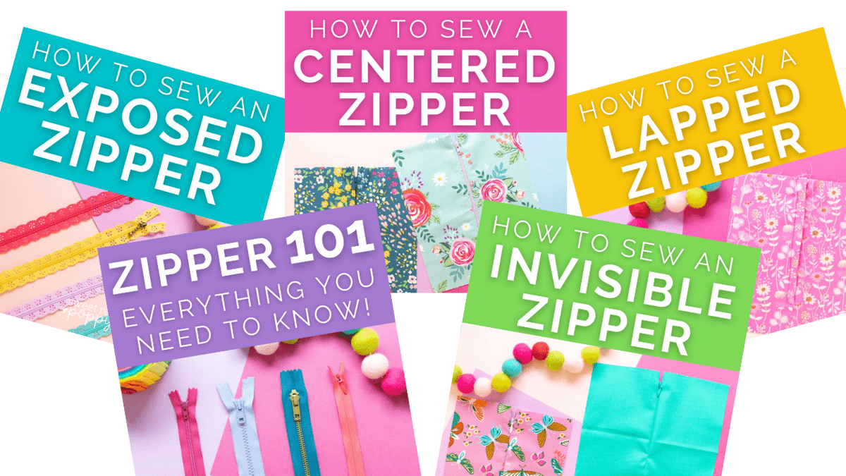 How to Sew a Zipper 4 Different Ways - Sweet Red Poppy