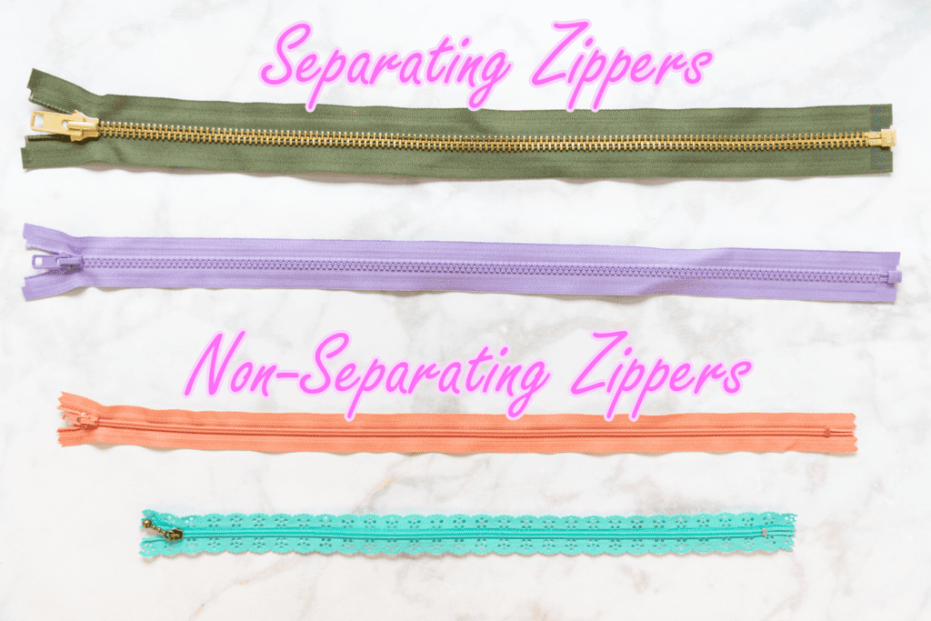 Zipper - Non-separating, Accessories