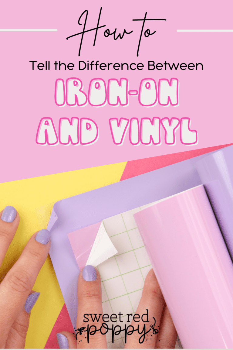 What's the Difference Between IronOn Vinyl and Adhesive Vinyl? Sweet