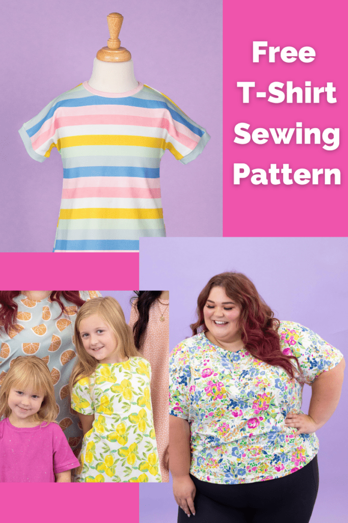 How to Sew an Easy Dolman T-Shirt | Free Sewing Pattern - Sweet Red Poppy