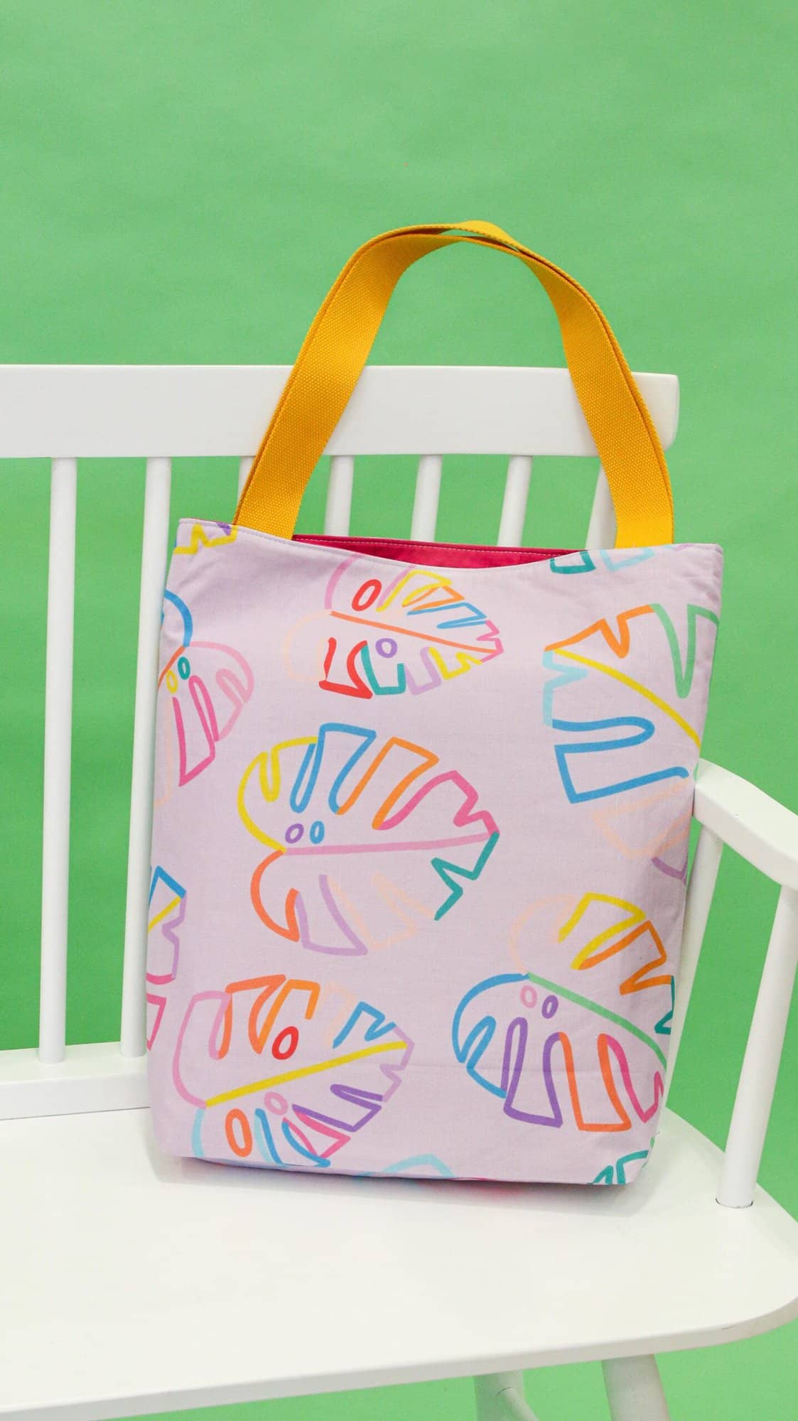 Tote Bag Sewing Pattern - Free Pattern 5 Sizes - Sweet Red Poppy