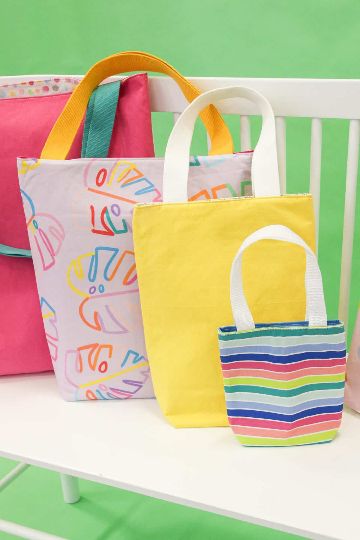 Tote Bag Sewing Pattern Free Pattern 5 Sizes Sweet Red Poppy