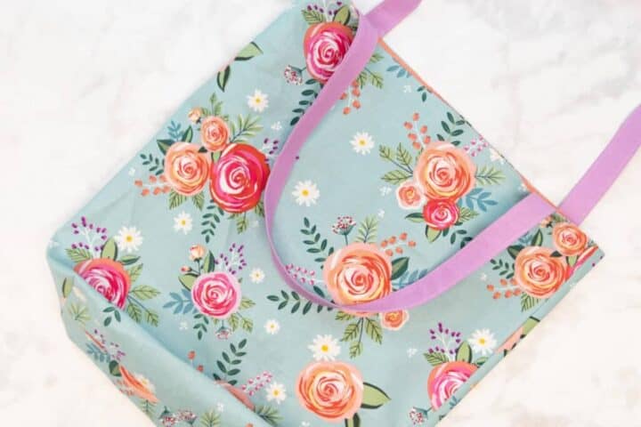 Tote Bag Sewing Pattern - Free Pattern 5 Sizes - Sweet Red Poppy