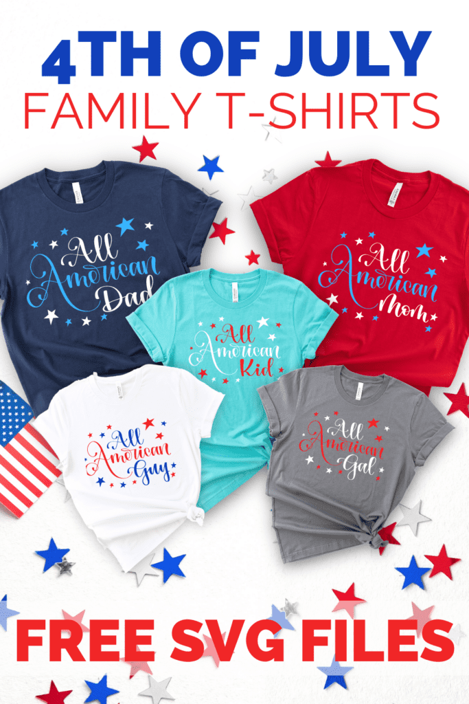 4th of July Family T-Shirt SVG Files - Sweet Red Poppy