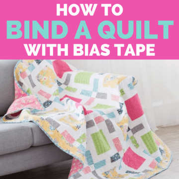How to bind a quilt with bias tape